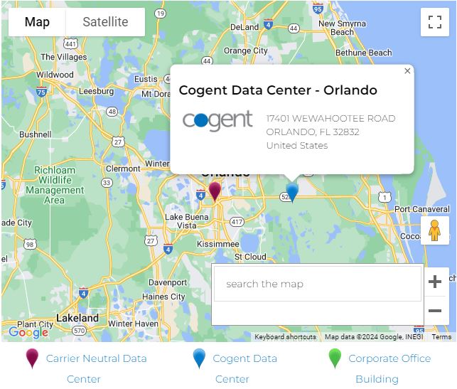 map of orlando